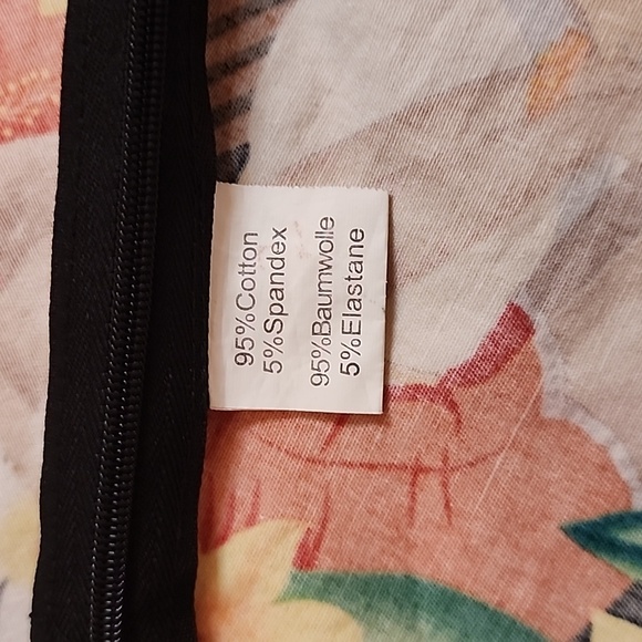 Belle Poque Sleeveless 50's Retro Tank, Black, Green, Yellow, Size Small - Picture 8 of 9